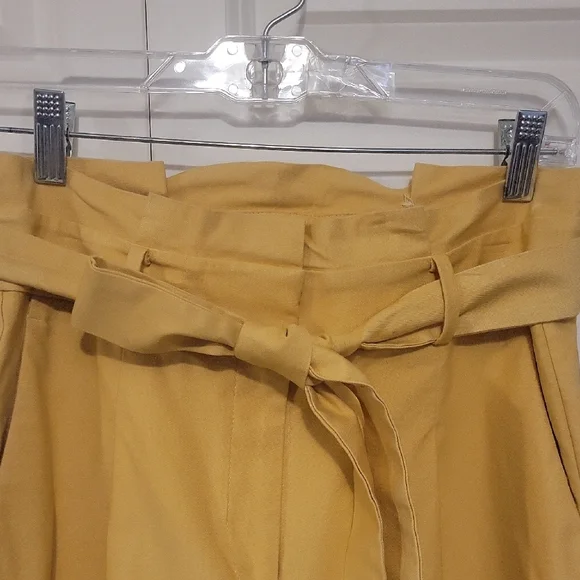 Ann Taylor Yellow Tie-Waist Trousers - Picture 3 of 10